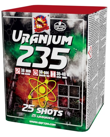 Uranium 235 25rán 38mm 2ks/ctn